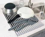 Over The Sink Multipurpose Roll-Up Dish Drying Rack V178-84527