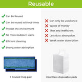 4 Pack Mop Accessories for Series Ultimate Robot Mop, Washable and Reusable Robot Wet Mopping V1369-AZ3-W-08137