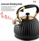 Black Pumpkin Shaped Water Kettle 3.5L V1221-XM-NGSSH-001