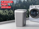 Grey Smart Sensor Trash Can Slim, Durable, and Hands-Free Waste Bin for Kitchen, Bathroom, or V888-ELOSUNG36782
