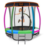 Kahuna Trampoline 6 ft with Roof - Rainbow TRA-KAH-06-RB-RF