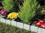 Garden Fence Border Plastic Stone Effect Flowerbed Grass Lawn Plant Decorative Edging Panels 20PCS V1294-YM0717-3111220224913