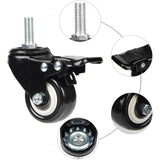 4 Swivel Casters 50Mm Furniture Transport Casters, 40Kg Load Capacity Each, M10 Screws V1188-MS-227-1084
