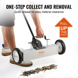 Rolling Magnetic Sweeper with Wheels, Push-Type Magnetic Pick Up Large Magnet Pickup Lawn V952-TLSCXQSQT1845AO8ZV0