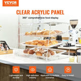 VEVOR Pastry Display Case, 3-Tier Commercial Countertop Bakery Display Case, Acrylic Display Box V952-YKLMBZSJYKL3LWCW3V0