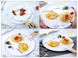 Ceramic Serving Board for Pizza, Charcuterie, and Appetizers - Multi-Use Platter, 1 Piece V1192-AZ-W-26855