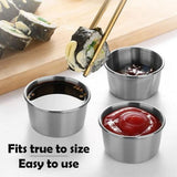 30Pcs 2 Oz Stainless Steel Dipping Sauce Cup, Mini Dip Bowls, Reusable Metal Condiment Cups V1369-AZ3-W-11534