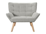 Artiss Armchair Lounge Chair Accent Chairs Sofa Linen Fabric Cushion Seat Grey UPHO-B-ARM06-FB-GY