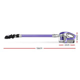 Devanti Stick Vacuum Cleaner Roller Brush Cordless 150W Purple VAC-CL-BH-150-GY-PP