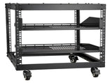9U Open Frame Rack, 584.2 to 1016 mm Adjustable Depth, Free Standing or Wall Mount Network V952-KFSJJHS9UJL25B27FV0
