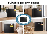 Devanti 42L Upright Freezer Fridge Black UPF-60L-BK