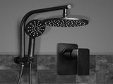 Cefito 9'' Rain Shower Head Set Handheld Round High Pressure Mixer Tap Black SHOWER-A1-RO-9-BK-MIXER