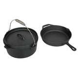Toque 3PCS Cast Iron Frying Pan and Cast Iron Pot Set KT1007_NZ