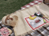 Little Dayz Boutique British Plaid Style Picnic Mat Medium 150*100 Brown DTK10230