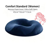 Memory Foam Donut Cushion for Women, Orthopedic Pressure Relief Seat Pillow, Breathable Hemorrhoid V1188-MS-812-024