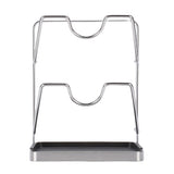 Countertop Pot Lid Holder Stainless Steel Cutting Board Organizer Pot Pan Lids Rack for Kitchen 2 V1294-YM0901-3118250191311