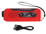 Emergency Radio Hand Power Generation Solar Radio with LED Flashlight 2000mah Charging for Camping V1294-YM0523-3115220020412