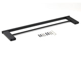 Matt Black Cubic Square 600mm Double Towel Rail Rack Hanger Holder Bar Wall Kit V1233-8700360BL