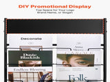 Brochure Display Rack, 20 Pockets Literature Display Stand, Portable Floor Standing V952-WJZSXLDSZJS2CXBZV001V0