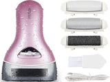 Electric Foot File Rechargeable Pedicure Tool 3 Interchangeable Rollers , V1107-CS-DDMJQ