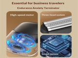 Electric Foil Shaver for Men Floating Blades, LED Display, Fast Charge, Perfect for Travel & Smooth V1192-AZ-W-0661