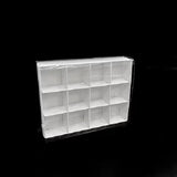 100 Pack of White Card Chocolate Sweet Soap Product Retail Gift Box - 12 bay 4x4x3cm Compartments V382-100CHOC12BAY
