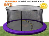 Kahuna 14ft Trampoline Pad and Net - Purple KAH-PDNET-14-PU