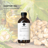 Orku 250ml Organic Castor Oil - Hexane Free Cold Pressed V238-SUPDZ-40037330354256