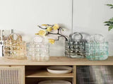 Glass Vase Transparent Hand Basket Living Room Flower Arrangement Creative Bag Fish Tank V1294-YM0521-230531MQ05-5