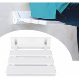 Folding Shower Seat in Aluminum and ABS, 330 x 320 x 70 mm V1237-ZY-715-186