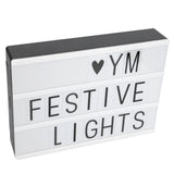 A4 Simple Fashionable DIY Message LED Letters Light Box Decoration Combination Lamp Board USB Plug V1294-YM0901-3119200093611