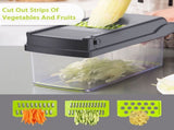 Vegetable Chopper, Multifunctional 12-in-1 Food Chopper with 7 Blades - Onion Chopper, Veggie V1366-AZ2-W-24296