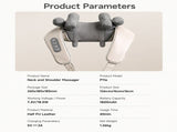 Wireless Mechanical Shawl Massager for Neck Shoulder Waist Leg Relaxation at Home Office Travel V1341-ZY-DCM2XKQL-BEIGE