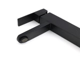 Matt Black Tall Square Basin Mixer Vanity Laundry Counter Sink Faucet Tap Outlet V1233-KSQ102B