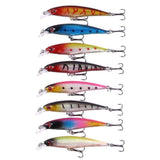 43-Pack Fishing Lure Wobbler Minnow Mixed Color V1237-ZY-506-0125