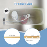 Large 3-Inch Toilet Flapper with Toilet Handle Replacement Compatible with TOTOTHU004-CP Trip Lvr V1258-DP02-C-825