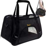 Pet Carrier Transport Bag, Black - Safe and Comfortable for Pets V1237-ZY-506-0387