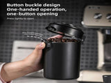 Airtight Coffee Canister with Humidity Gauge Date Record Disk One Way Exhaust Valve Double Layer V1294-YM0901-H49316B