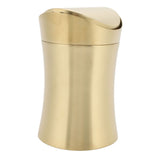 Countertop Trash Can 304 Stainless Steel Desktop Waste Garbage Bin Tiny Waste Basket with Lid for V1294-YM0901-3117240265411