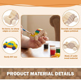 12Pcs Unfinished Wooden Race Car Set DIY Blank Car for Kid Painting and Craft Natural Wood Toy for V1366-AZ2-W-15072