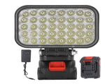 LED Work Light Battery Powered Handheld Flashlight with Dual USB Ports Cordless Lamp for Outdoor V1294-YM0901-3119250084613