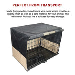 36" Pet Dog Crate with Waterproof Cover V63-784195