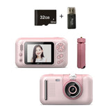 32Gb Memory Card & Card Reader Included With 2.4 Hd Reversible Kids Camera - Pink PRL-7085903060DBT