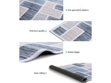 Artiss Rug 120x170cm Area Rug Large Carpet Soft Short Pile Modern Oblo FLR-2130-120X170-BG-GR