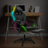 Spire Onyx LED Massage Gaming Chair - Black 815EB