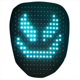 LED Mask with Gesture Sensing, Light-Up Transforming Face Cover for Halloween, Christmas, Cosplay & V1192-AZ-W-3970