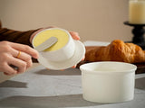 Butter dish - Ceramic - Butter storage box - Butter dishes - Butter dish - Butter pot - With lid V1188-NK-BOL-26