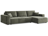 Sarantino Caliana Reversible L Shape Sofa Bed with Storage & Backrest - Green SOFA-MLM-326-GN