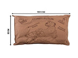 Aussie Made Comfy Pet Bed Futon Dog 102cm Wool Blend Large - Brown D0182