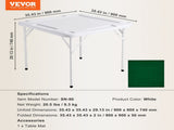 Mahjong Table, 4 Player Folding Domino Table with Wear-Resistant Green Tabletop, Portable Square V952-SDMJZBSWZDMJOF0ZJV0